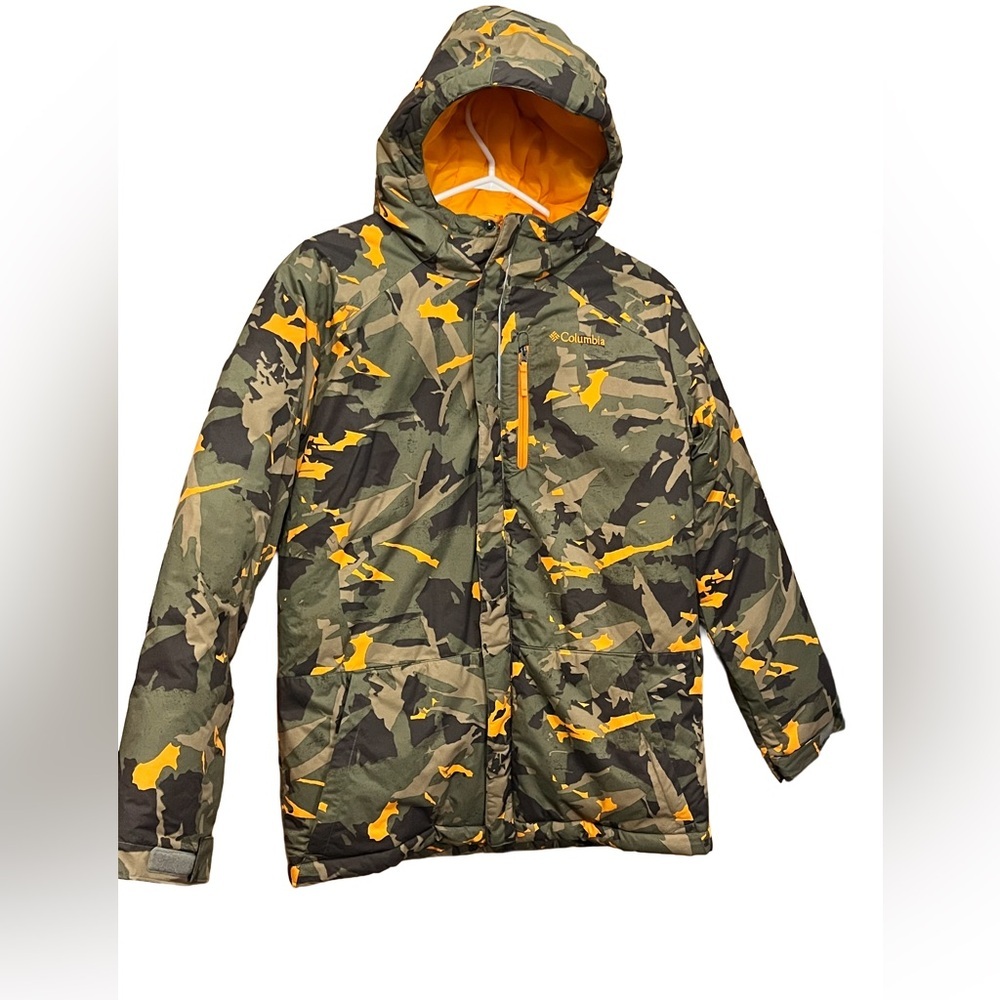 Columbia Kids' Camouflage Lighting Lift Insulated Winter Jacket Size Large
